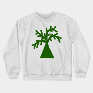 green coconut tree design Crewneck Sweatshirt